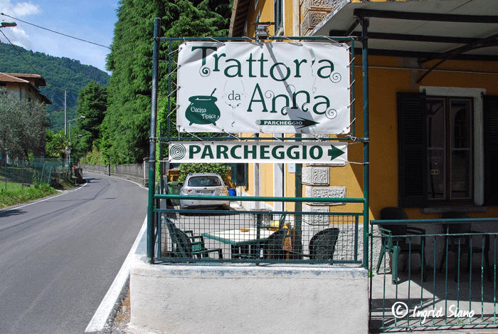 Trattoria Da Anna, Limonta on Lake Como