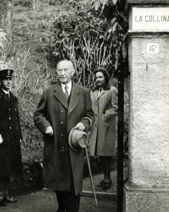 Konrad Adenauer on Lake Como