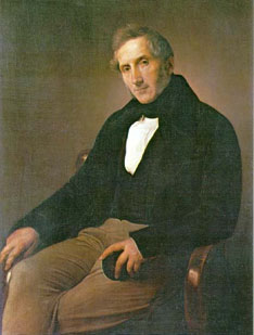 Alessandro Manzoni 1841 Portrait von Francesco Hayez