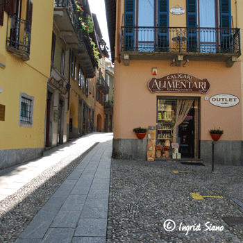 Schöne Gassen von Bellagio am Comer See