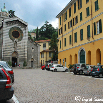 Bellano Piazza San Giorgio on Lake Como
