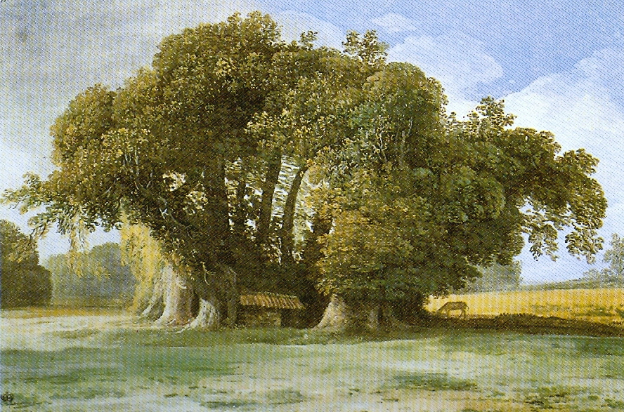Chestnut Tree of the Hundred Horses by Jean-Pierre Houël, ca.1777