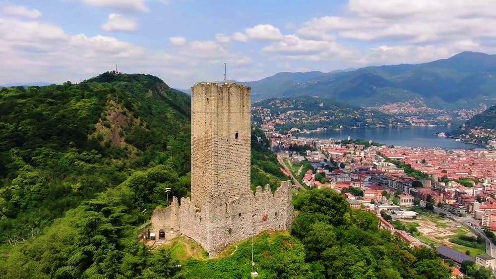Castello Baradello oberhalb von Como am Comer See